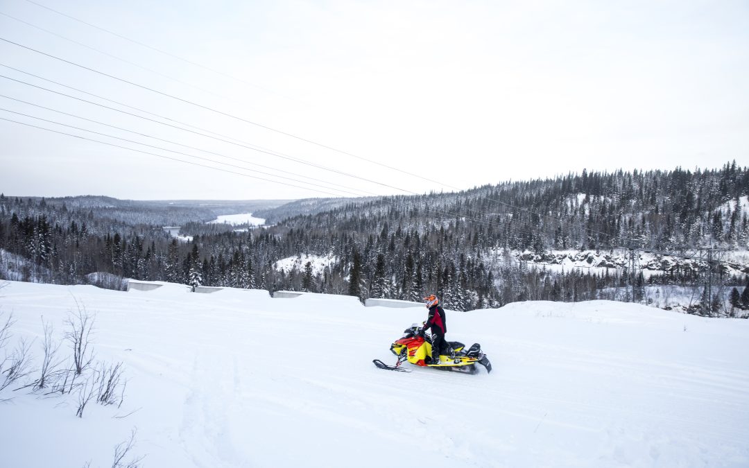 Snowmobiler’s Paradise at Abitibi Canyon Base Camp