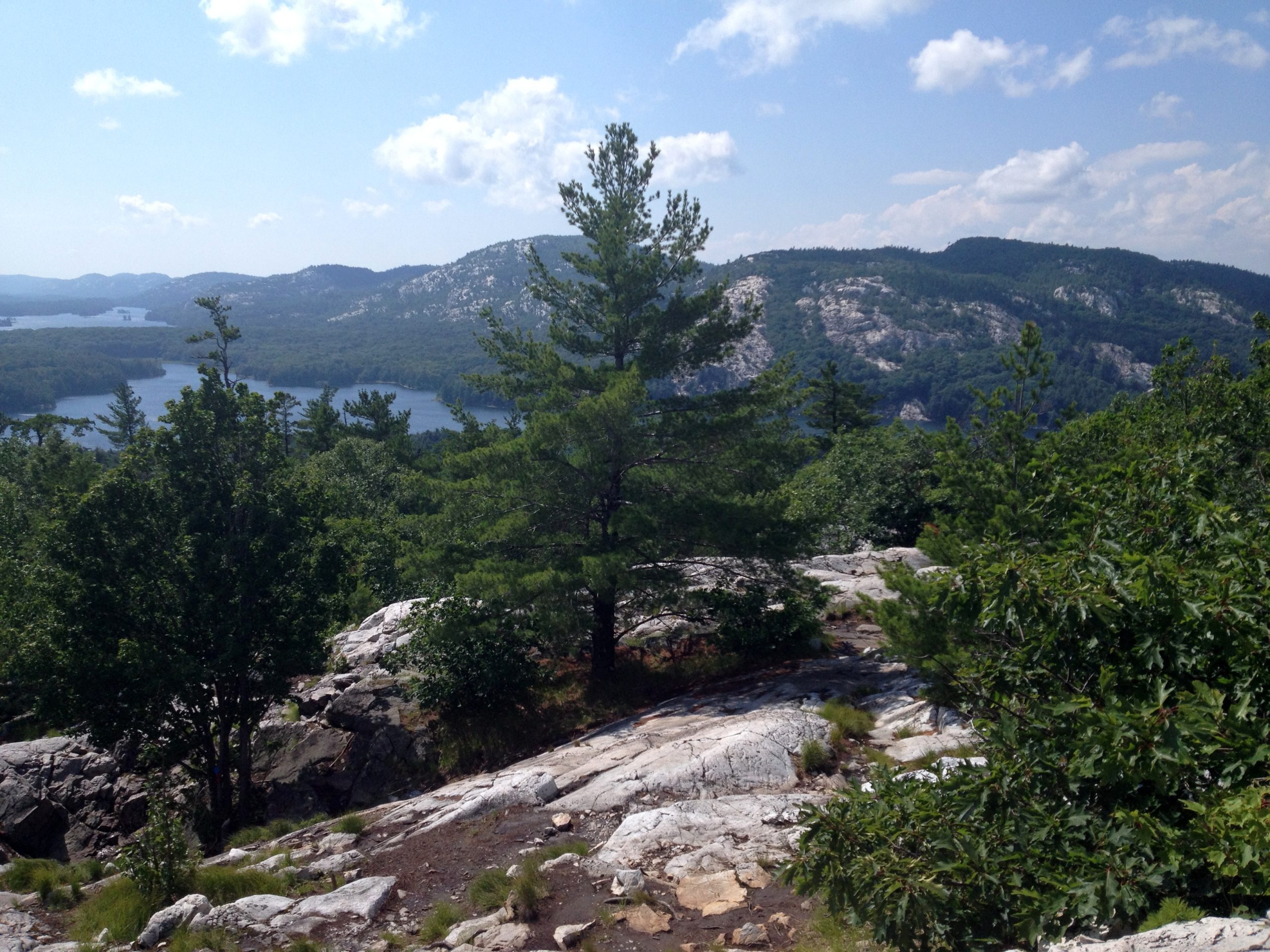 Views from the top of “The Crack” trail at Killarney Provincial Park