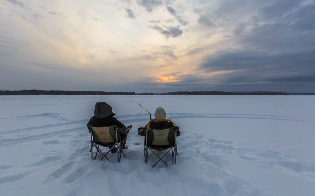 Ice Fishing for Two at Big Moose Camp