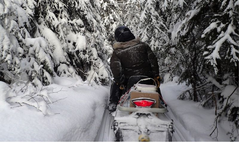 Snowmobile Northeastern Ontario