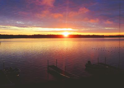 Sunset at Big Moose Camp Resort in Corbeil - Northeastern Ontario